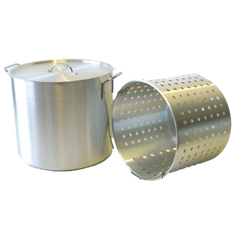 Krabbegryte med innerrist Aluminium - 40 liter